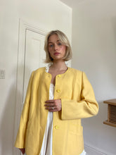 Load image into Gallery viewer, Yellow Wool Blazer