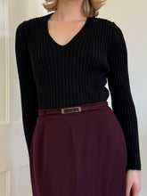 Load image into Gallery viewer, Burgundy Long Skirt
