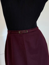 Load image into Gallery viewer, Burgundy Long Skirt