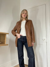Load image into Gallery viewer, Tan Leather Blazer