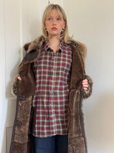 Load image into Gallery viewer, Brown Sheepskin Coat