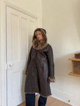 Load image into Gallery viewer, Brown Sheepskin Coat