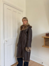Load image into Gallery viewer, Brown Sheepskin Coat