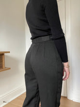 Load image into Gallery viewer, Grey Pleated Dress Pants