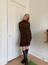 Load image into Gallery viewer, Brown Turtleneck Dress