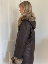 Load image into Gallery viewer, Brown Sheepskin Coat