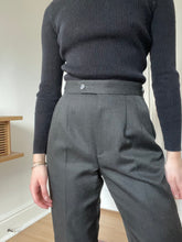 Load image into Gallery viewer, Grey Pleated Dress Pants