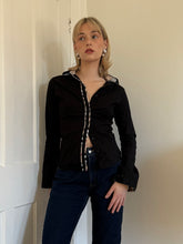 Load image into Gallery viewer, Black Burberry Button Up