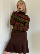 Load image into Gallery viewer, Colourful Striped Off the Shoulder Sweater