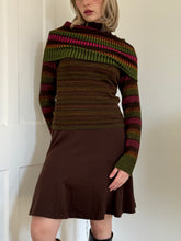 Load image into Gallery viewer, Colourful Striped Off the Shoulder Sweater