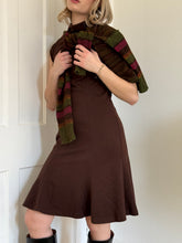 Load image into Gallery viewer, Brown Turtleneck Dress