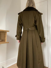 Load image into Gallery viewer, Olive Green Wool Coat