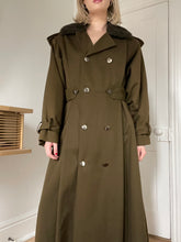 Load image into Gallery viewer, Olive Green Wool Coat