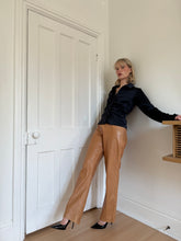 Load image into Gallery viewer, Caramel Leather Pants