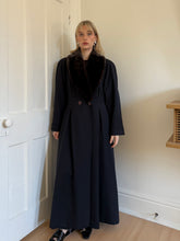 Load image into Gallery viewer, Floor Length Blue Coat