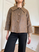 Load image into Gallery viewer, Reptile Printed Leather Blazer