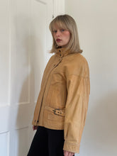 Load image into Gallery viewer, Blanket Lined Leather Bomber