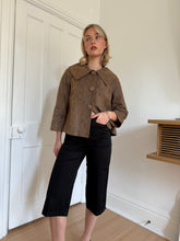 Load image into Gallery viewer, Reptile Printed Leather Blazer