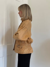 Load image into Gallery viewer, Blanket Lined Leather Bomber