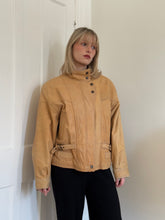 Load image into Gallery viewer, Blanket Lined Leather Bomber