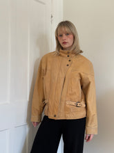 Load image into Gallery viewer, Blanket Lined Leather Bomber
