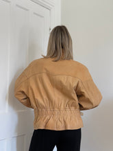 Load image into Gallery viewer, Blanket Lined Leather Bomber