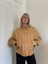 Load image into Gallery viewer, Blanket Lined Leather Bomber