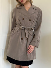 Load image into Gallery viewer, Pleated Plaid Trench