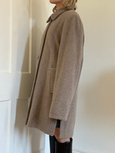 Load image into Gallery viewer, Taupe Mohair, Alpaca, and Wool Blended Coat