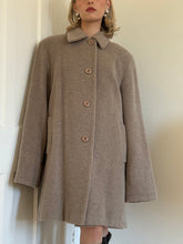 Load image into Gallery viewer, Taupe Mohair, Alpaca, and Wool Blended Coat