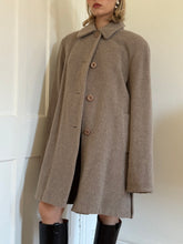 Load image into Gallery viewer, Taupe Mohair, Alpaca, and Wool Blended Coat