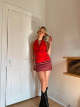 Load image into Gallery viewer, Orange Cowlneck Tank
