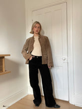 Load image into Gallery viewer, Tan Suede Button Up Jacket