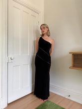 Load image into Gallery viewer, Black One Shoulder Dress