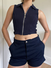 Load image into Gallery viewer, Cropped Collared Top