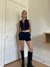 Load image into Gallery viewer, Cropped Collared Top