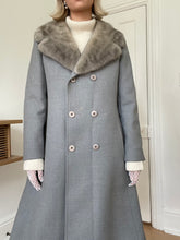 Load image into Gallery viewer, Grey Wool Coat