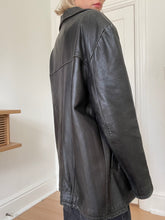 Load image into Gallery viewer, Black Leather Blazer