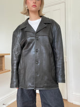 Load image into Gallery viewer, Black Leather Blazer