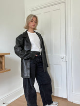 Load image into Gallery viewer, Black Leather Blazer