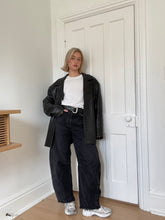 Load image into Gallery viewer, Black Leather Blazer