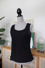 Load image into Gallery viewer, Black Mesh Beaded Tank
