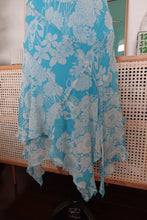 Load image into Gallery viewer, Blue Silk Floral Dress
