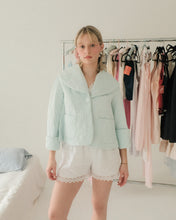 Load image into Gallery viewer, Baby Blue Quilted Bed Jacket
