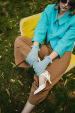 Load image into Gallery viewer, Teal Cropped Blazer
