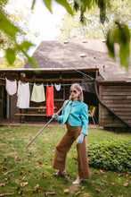 Load image into Gallery viewer, Cropped Trousers with Exaggerated Cuff
