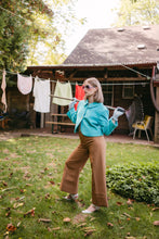 Load image into Gallery viewer, Cropped Trousers with Exaggerated Cuff
