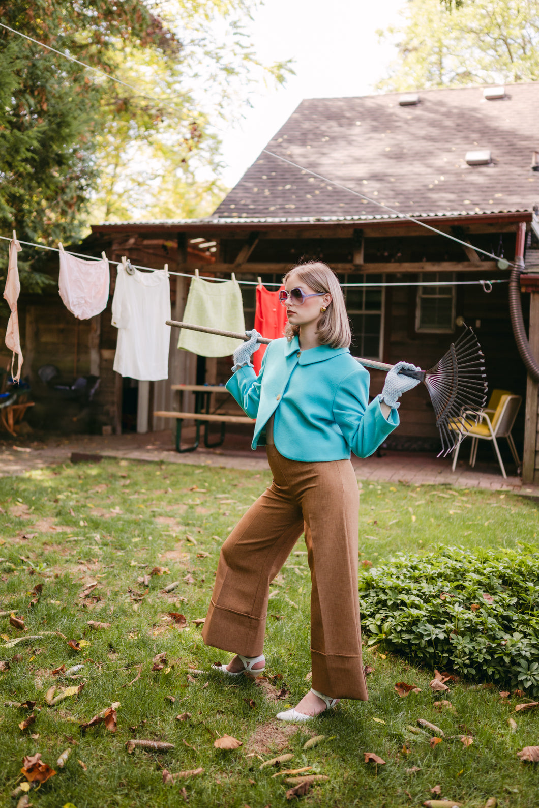 Cropped Trousers with Exaggerated Cuff