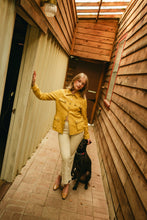 Load image into Gallery viewer, Yellow Leather Jacket
