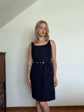 Load image into Gallery viewer, Denim Dress with Embellished Belt
